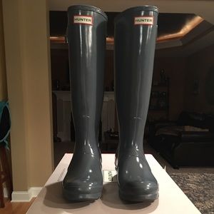 Brand New Tall Graphite Hunter Boots